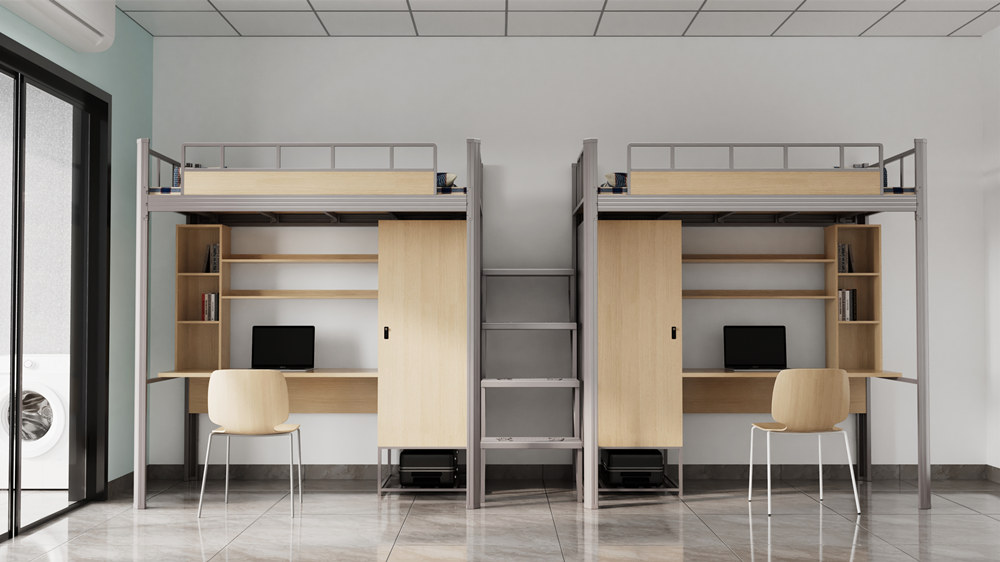 上面是床下面是桌子的学生宿舍床你喜欢吗 上面是床下面是桌子的学生宿舍床你喜欢吗